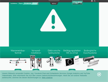 Tablet Screenshot of mepa.de